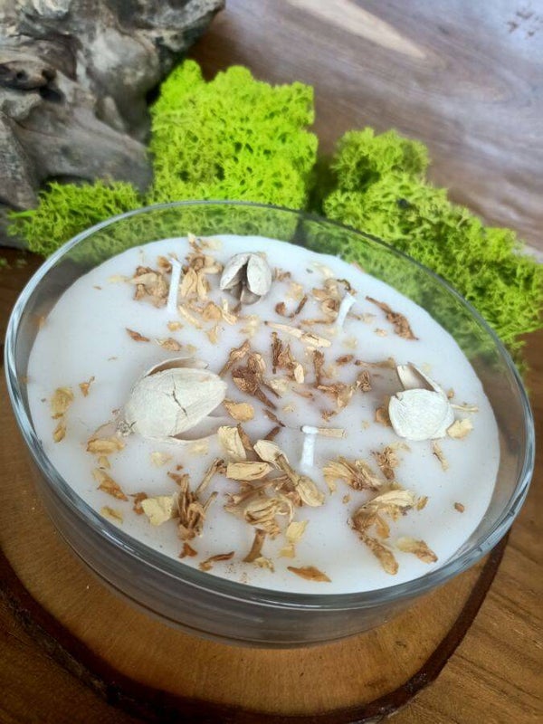 CANDELA 3 STOPPINI 200GR "BOHO ORGANIC - WILD SPIRIT" GELSOMINO E CAPRIFOGLIO - CON SMUDGE