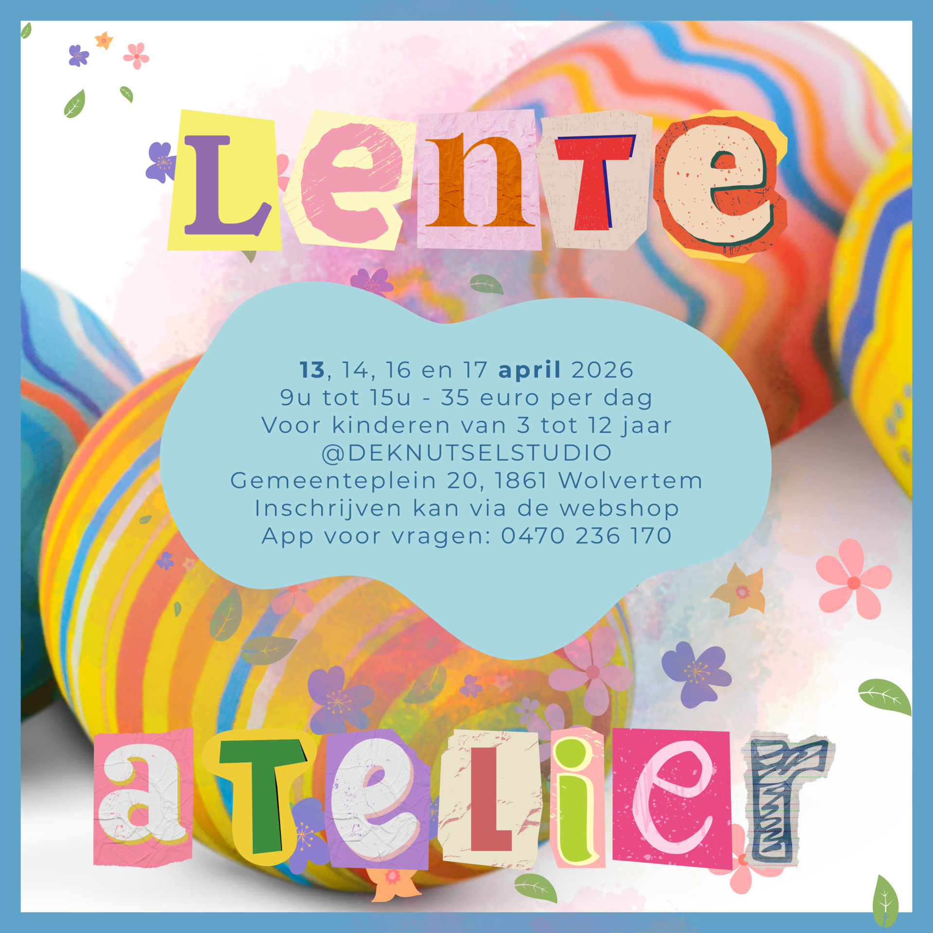 Lenteatelier 13 april 2026