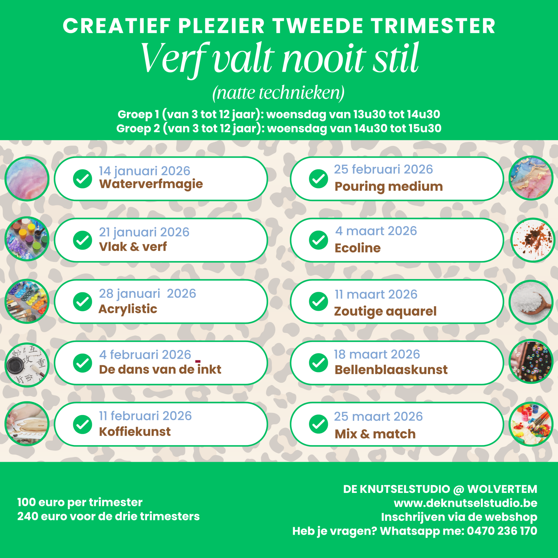 Creatief plezier op woensdag 2de semester