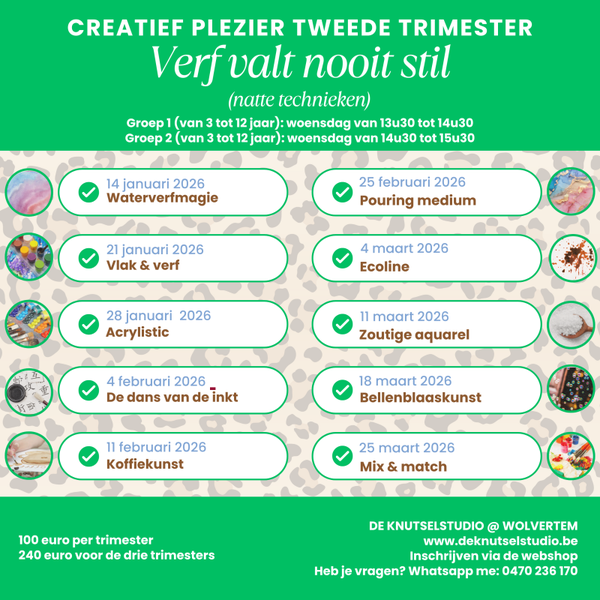 Creatief plezier op woensdag 2de semester