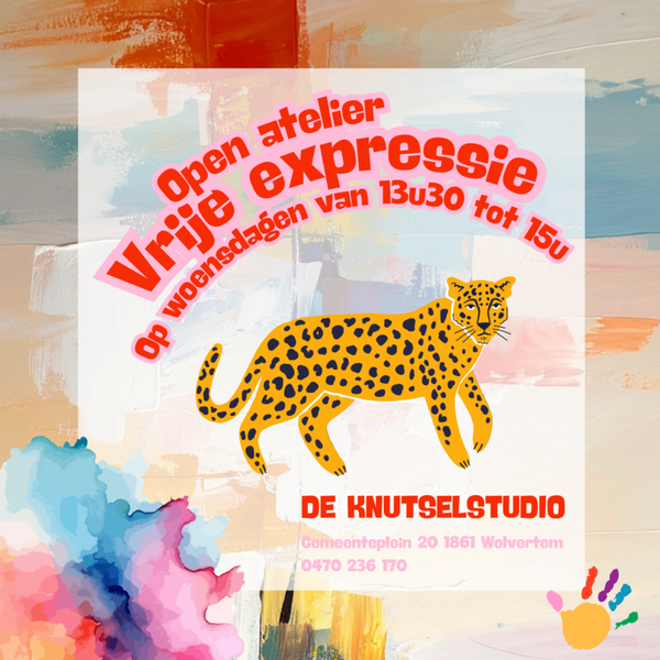 Open atelier op woensdagen van 13u30 tot 15u