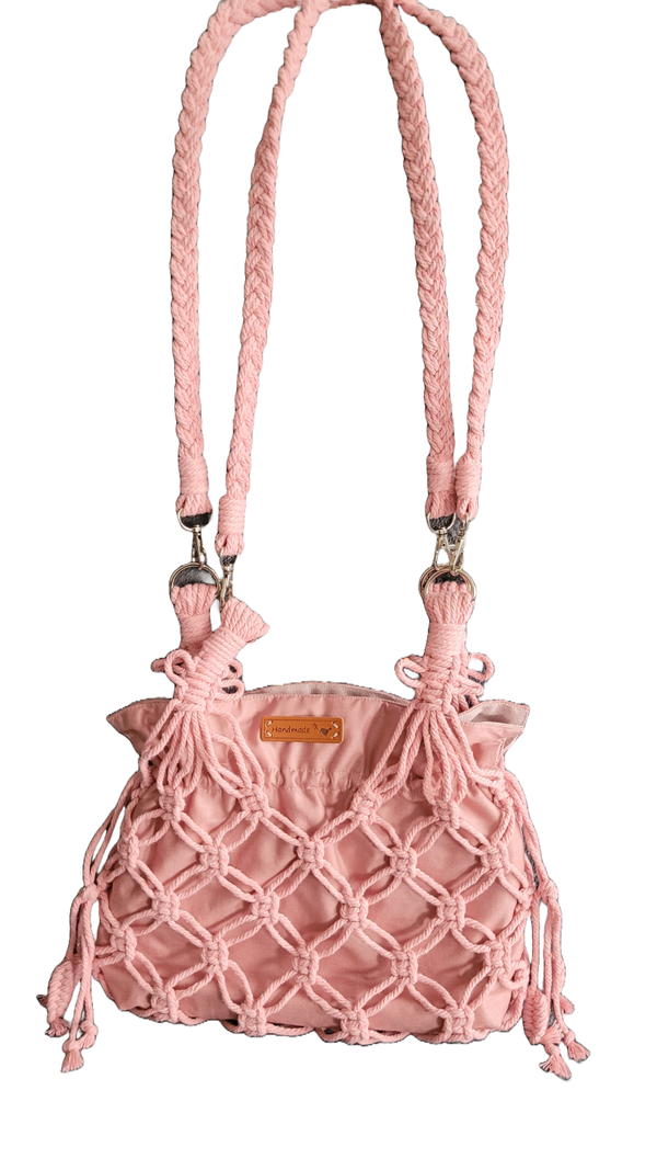 Sac à main en macramé