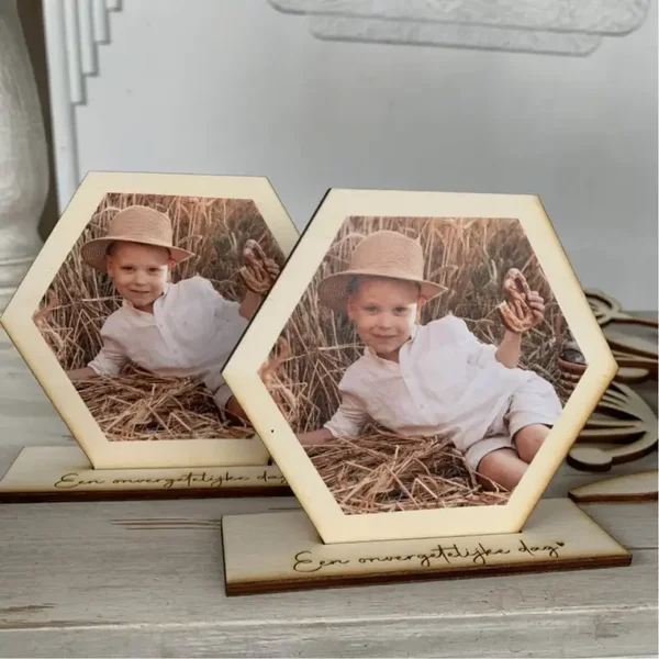 Zeshoek fotostaander ( 5 stuks)