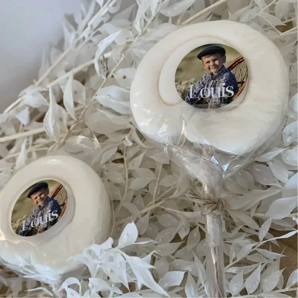 Swirl lolly met foto (5 stuks)