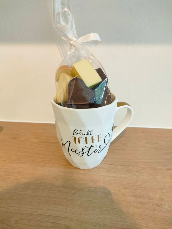 Tas met pralines meester