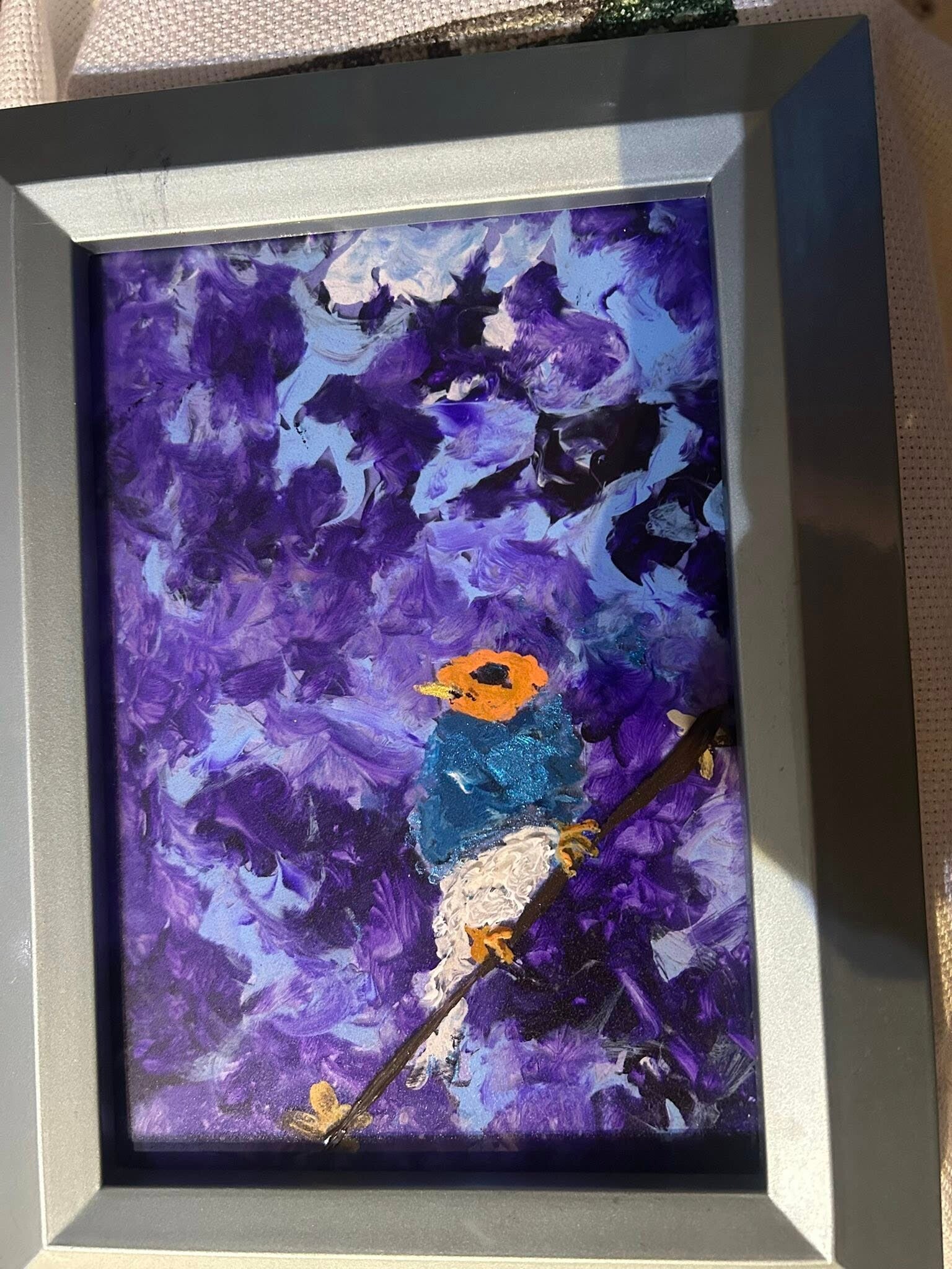 Orange Headed Blue bird