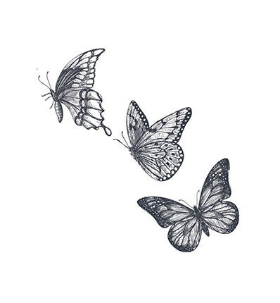Tijdelijk tattoo - "Vlindervlucht"