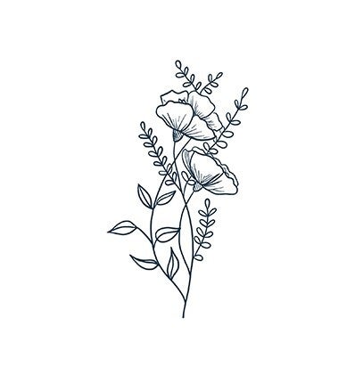 Tijdelijk tattoo - "Bloemen"