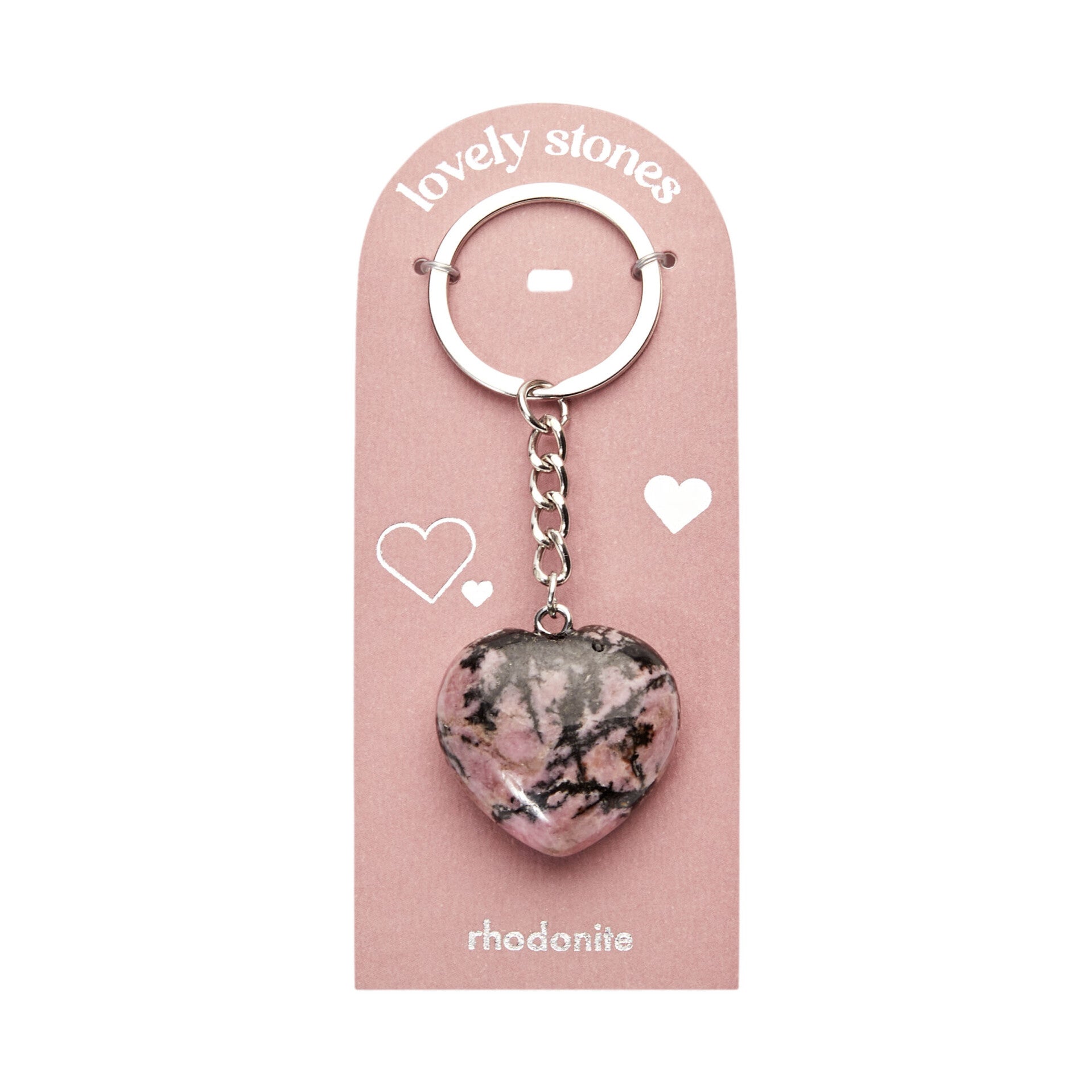 Sleutelhanger "Edelsteen Rhodonite"