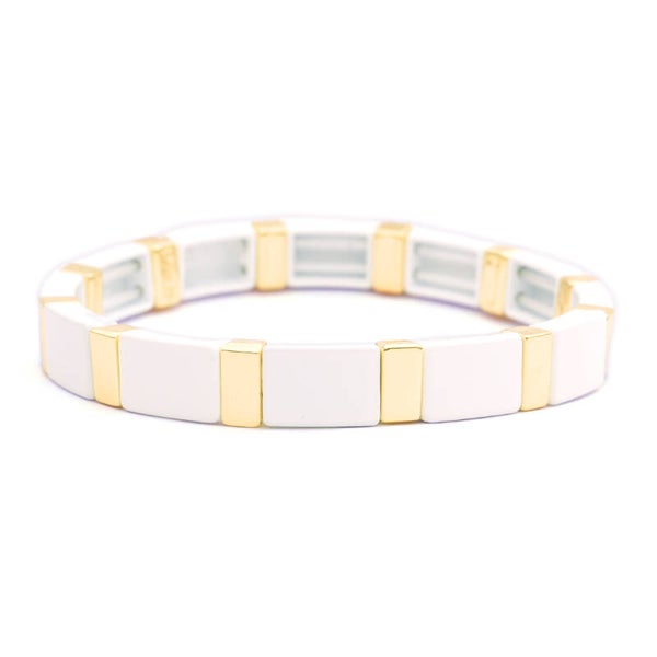 Armband "LizzyMae White & Gold"