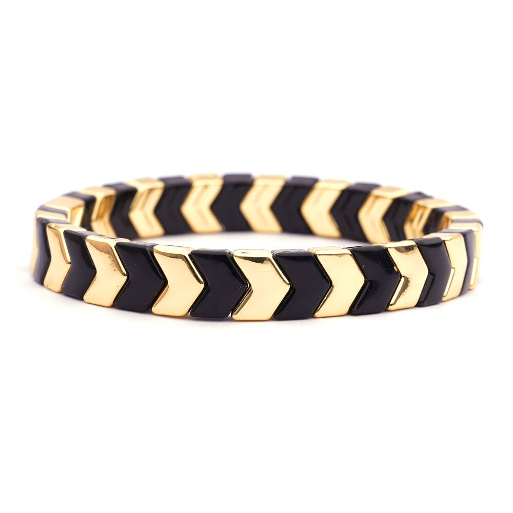 Armband "LizzyMae Black & Gold"