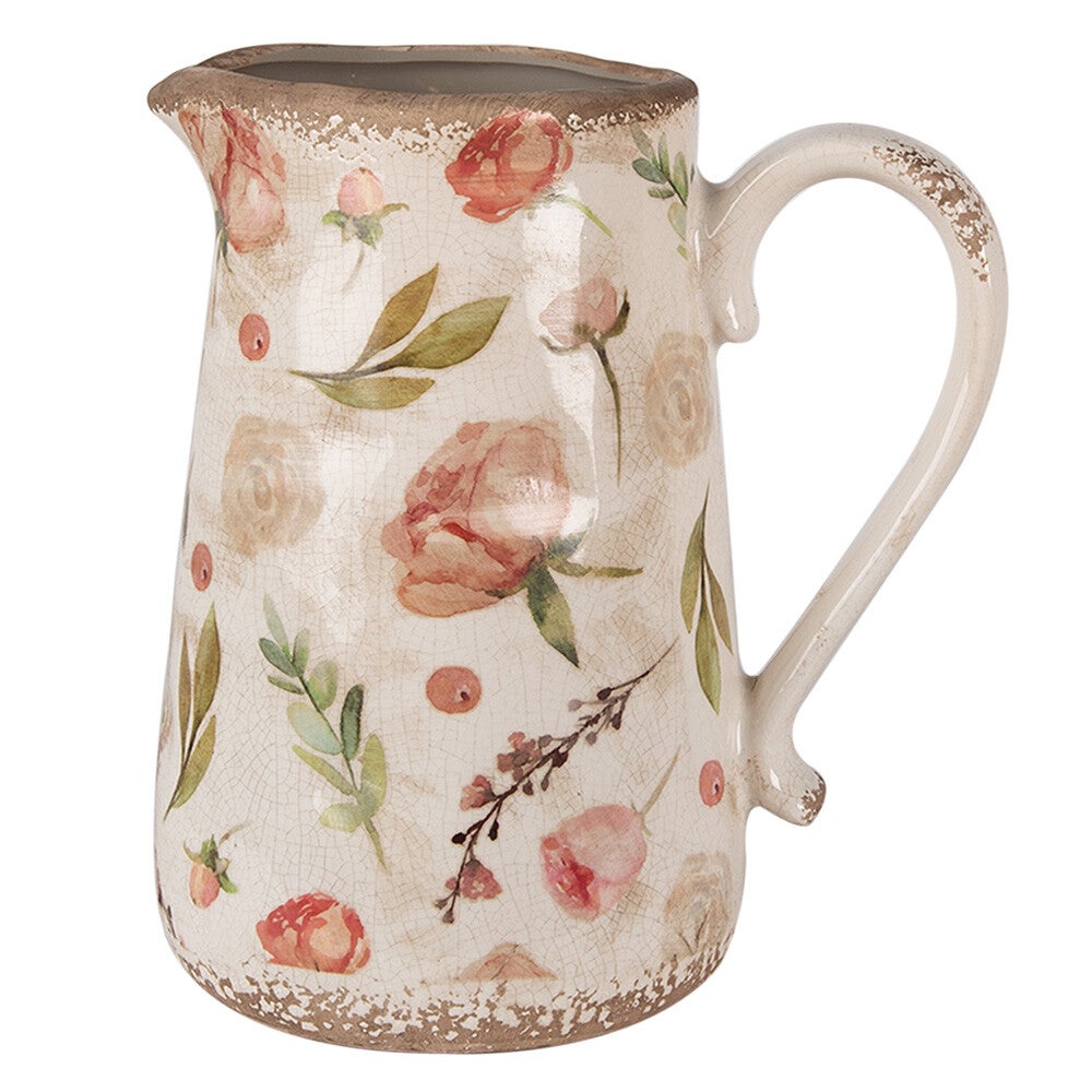 Decoratiekan "Roze bloemen"
