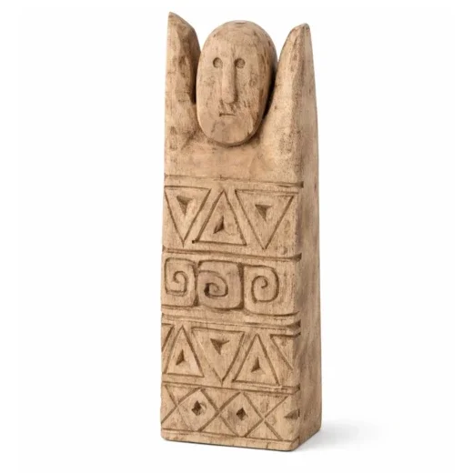 Houten beeld "Primitief"