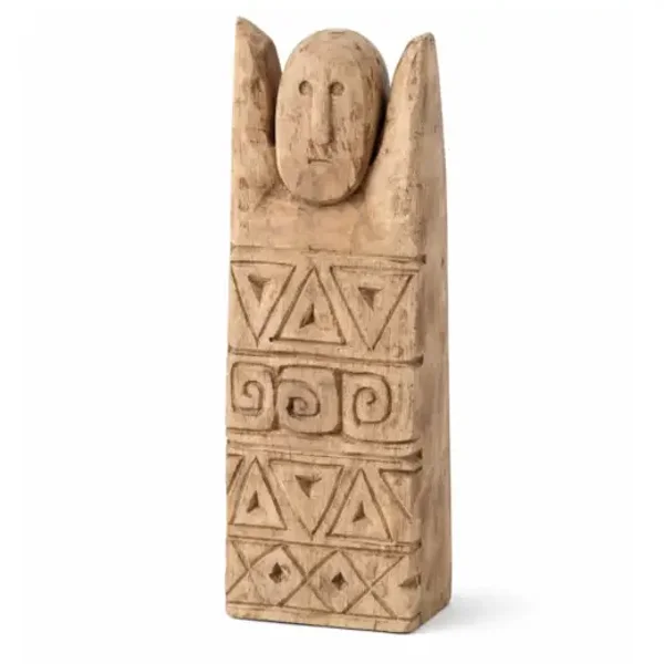 Houten beeld "Primitief"