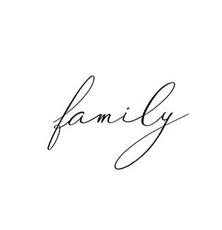 Tijdelijk tattoo - "Family"