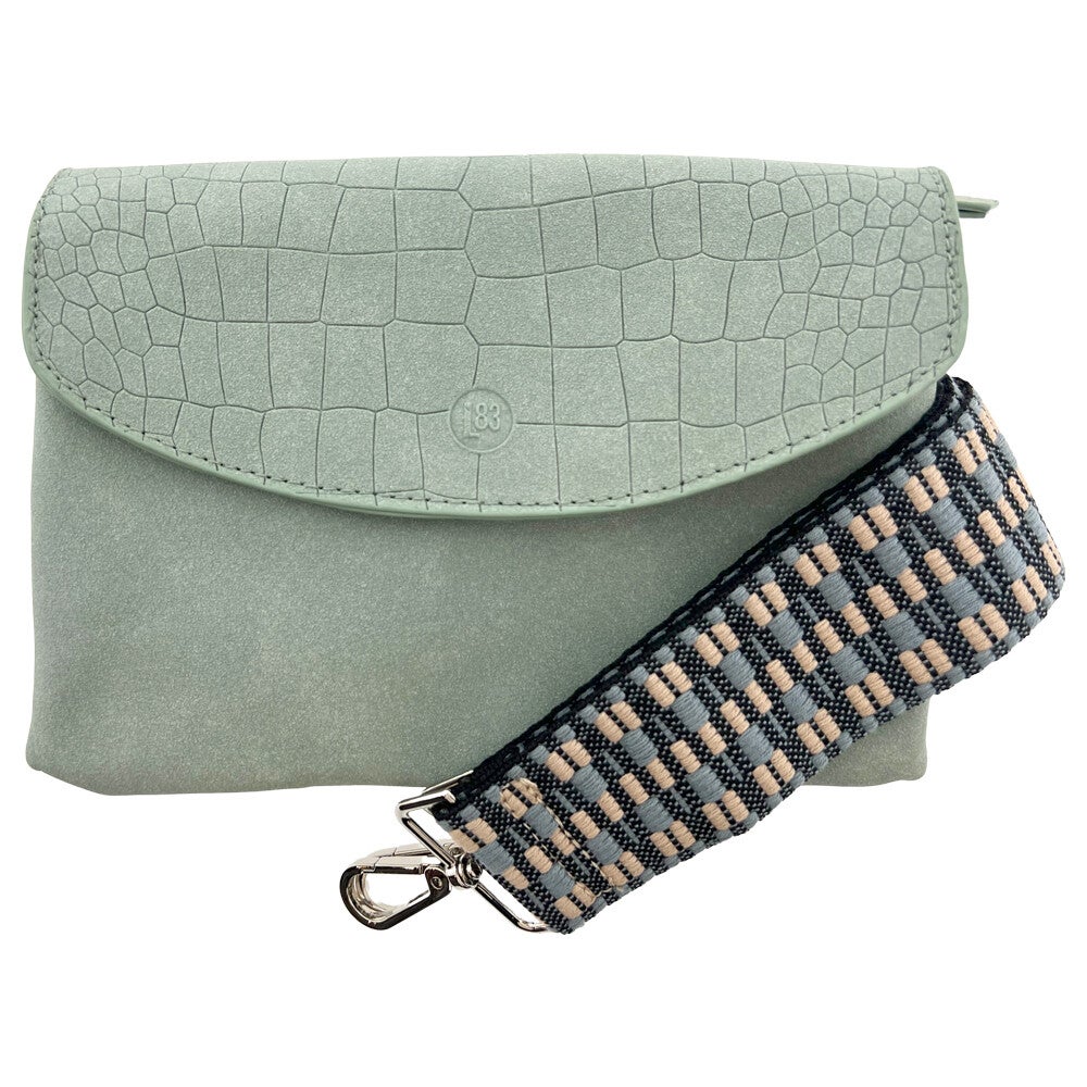 Handtas "Elisa Croco-Mint"