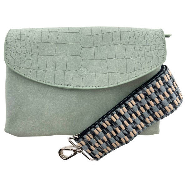 Handtas "Elisa Croco-Mint"