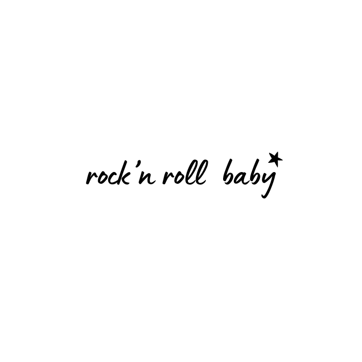 Tijdelijk tattoo - "Rock'n roll baby"