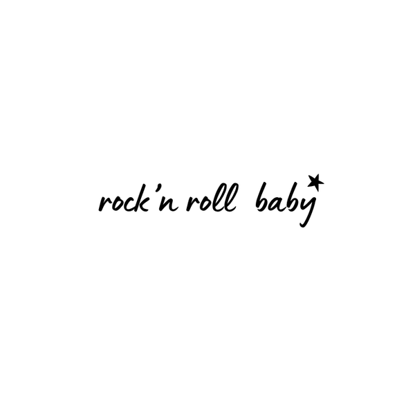 Tijdelijk tattoo - "Rock'n roll baby"