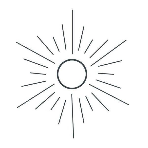 Tijdelijk tattoo - "Zon"