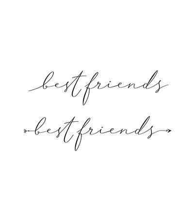 Tijdelijk tattoo - "Best friends"