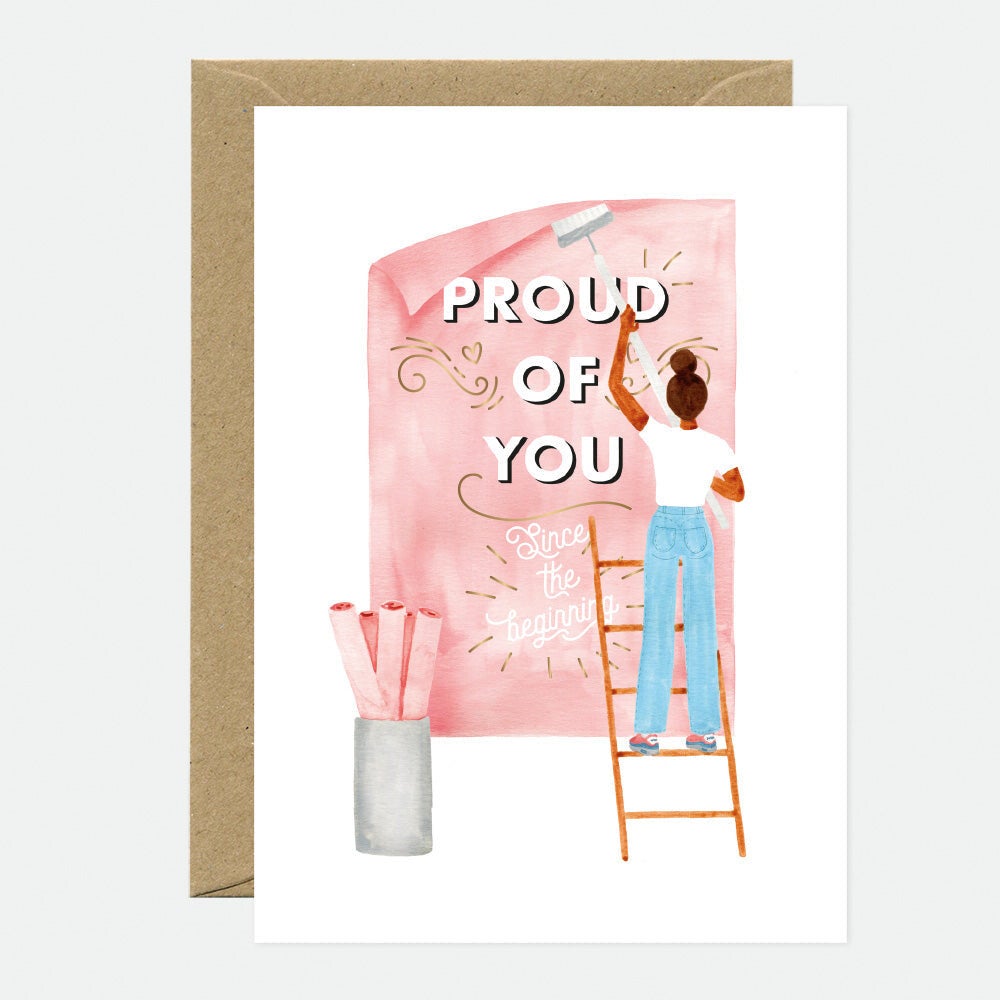 Wenskaart "Proud of you"