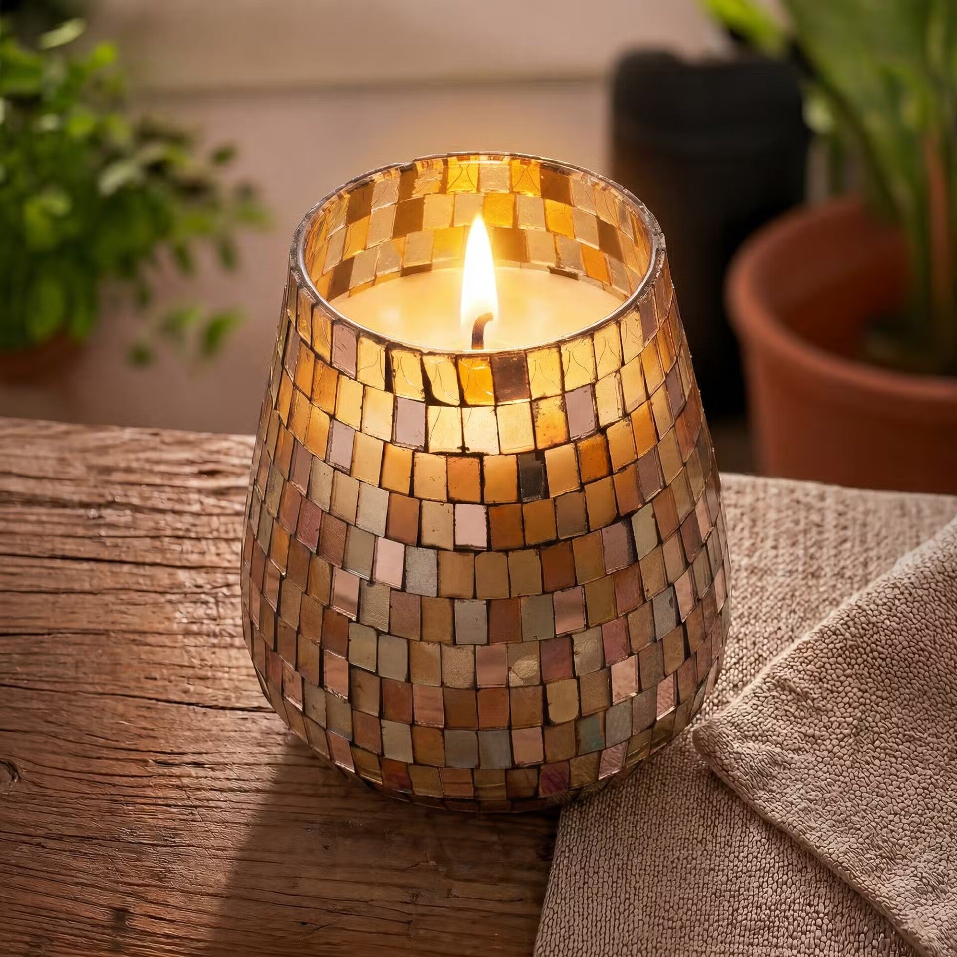 Kaars "Amber Mosaic" - Tall