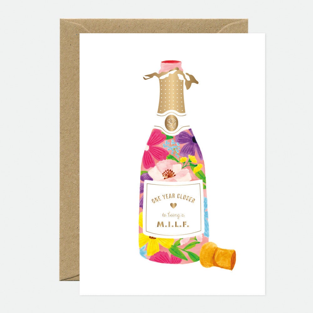 Wenskaart "MILF Bottle"