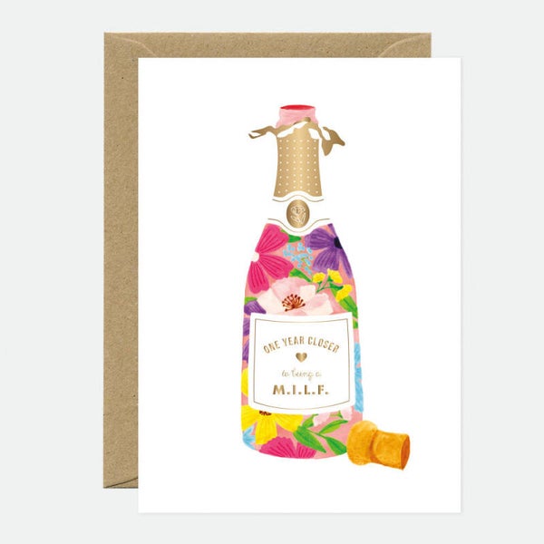 Wenskaart "MILF Bottle"