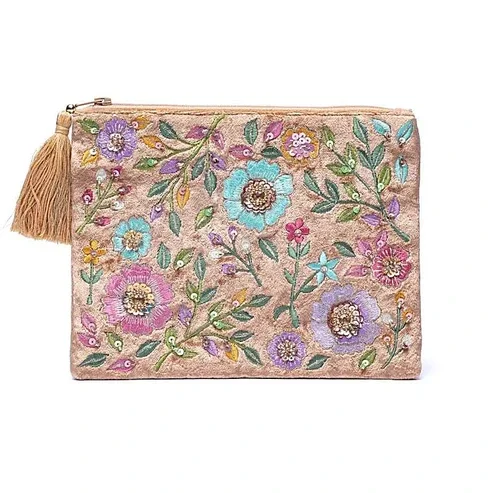 Etui "Fluweel - bloemen"