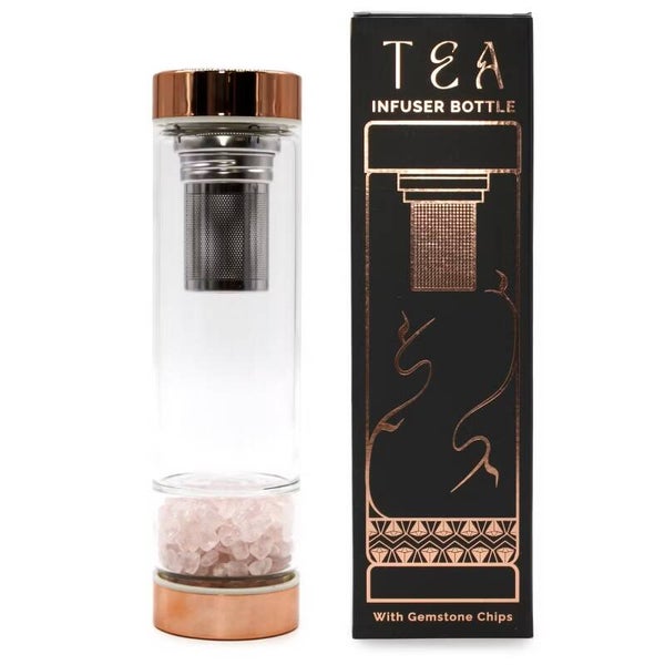 Thee infuser drinkfles "Rozenkwarts"