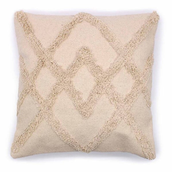 Kussenhoes "Cream Lux Criss-Cross"