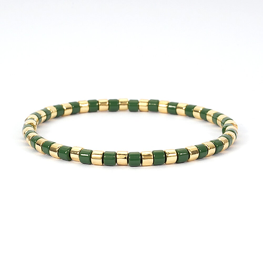 Armband "LizzyMae Golden drops - Green"