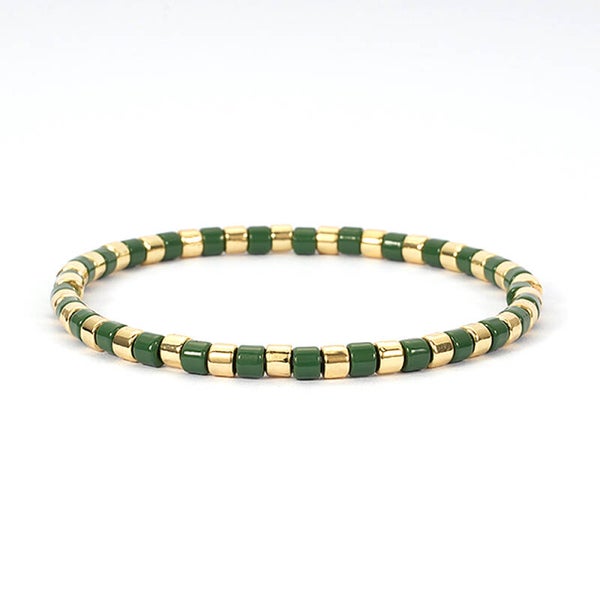 Armband "LizzyMae Golden drops - Green"