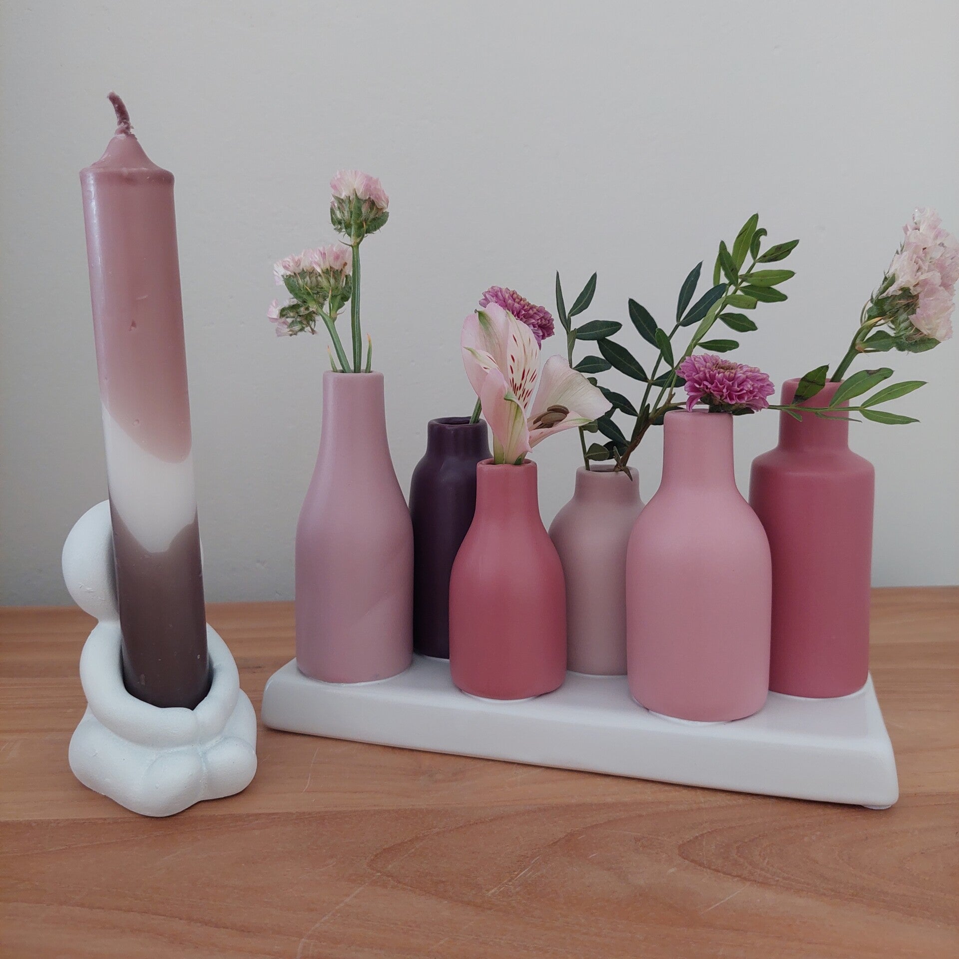 Vaasjes "Roze-tinten"