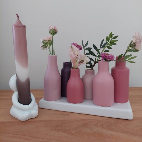 Vaasjes "Roze-tinten"