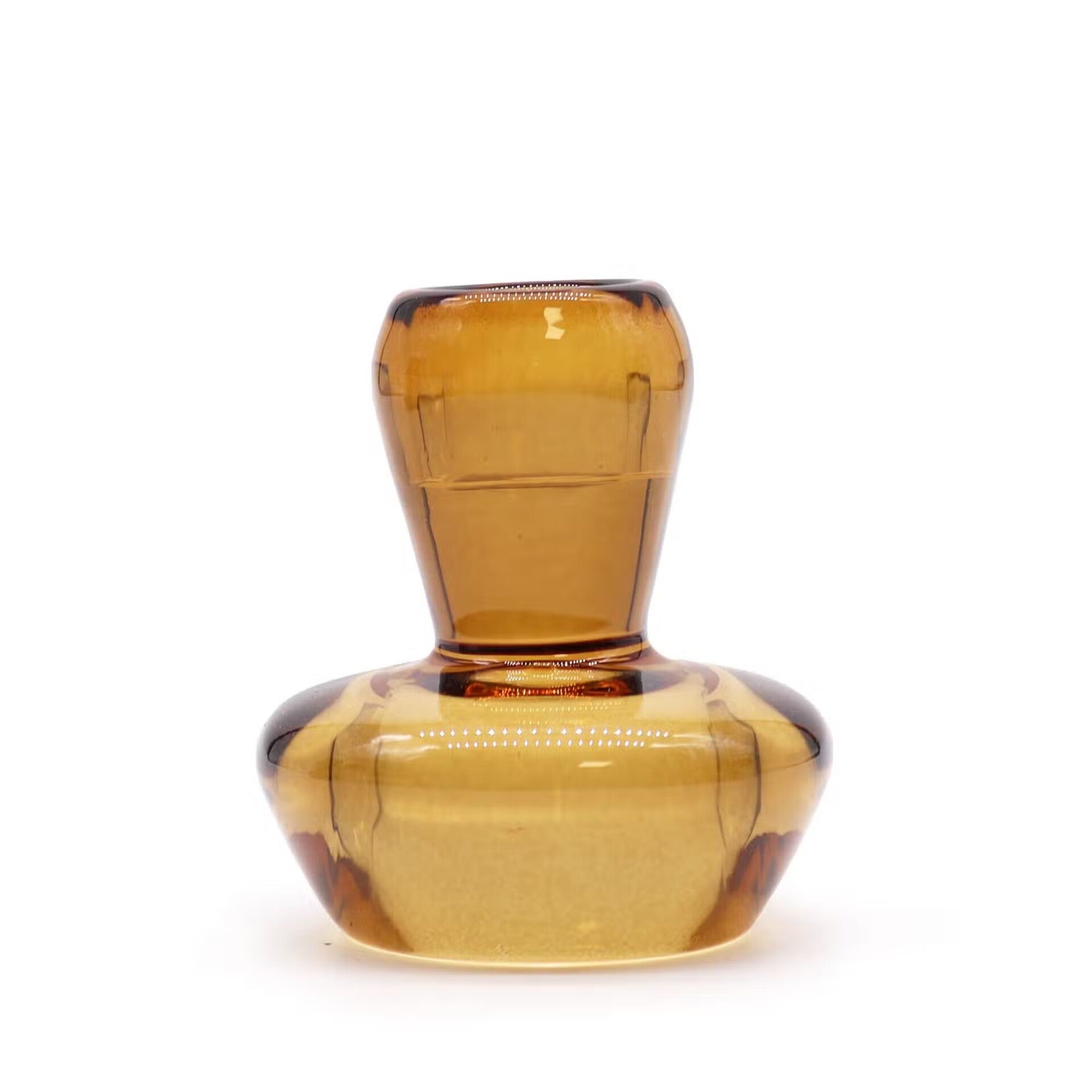 Duo-kaarsenhouder "Paddenstoel Amber"