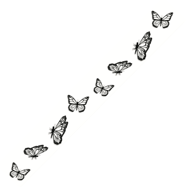 Tijdelijk tattoo - "Vlinderband"