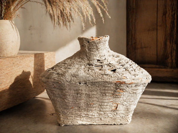XXL Leemmand – Unieke Handgemaakte Mand (60x43x28 cm)