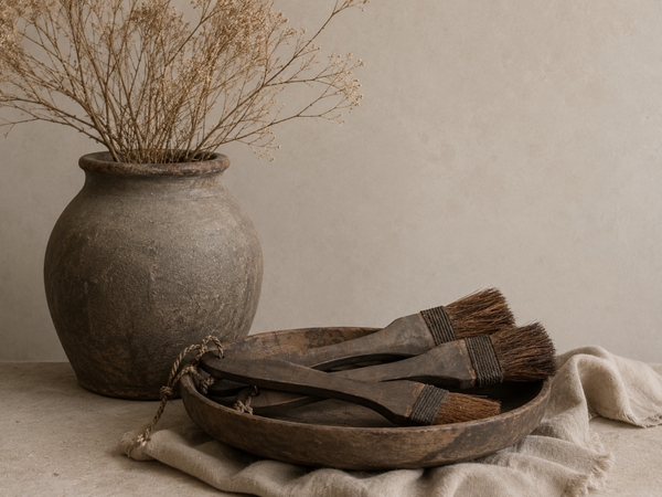 Houten Decoratiekwast met Touw – Sober & Landelijk