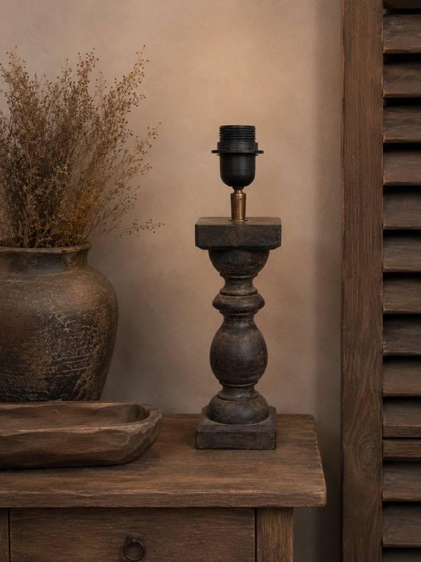 Houten Lampenvoet Baluster – 40 cm