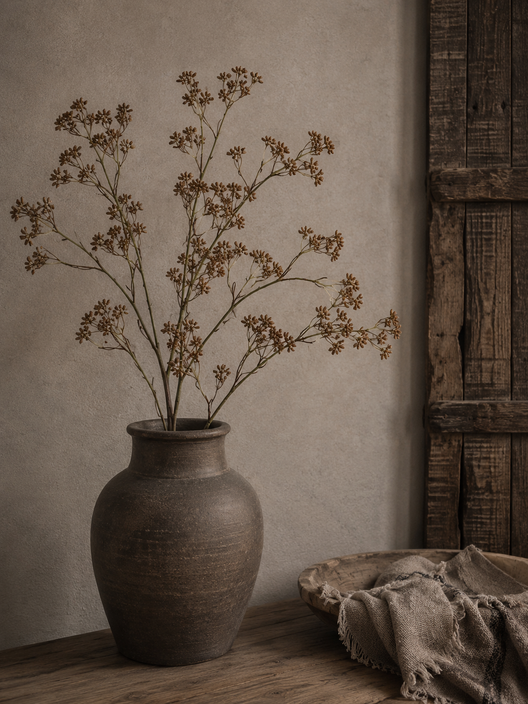 Kunsttak LichtBruin/Taupe – 85 cm