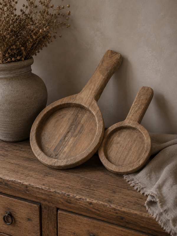 Houten Lepel – Handgemaakte Decoratieve Lepel – Uniek Houten Woonaccessoire
