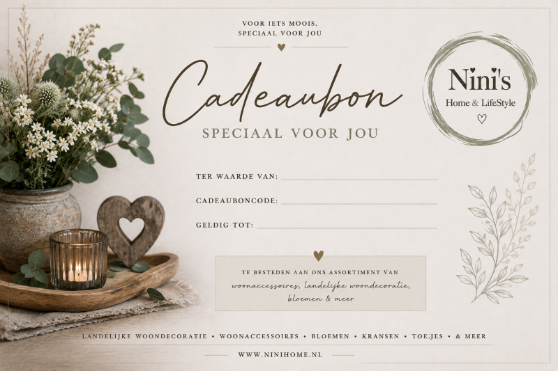 Digitale cadeaubon Nini's Home & LifeStyle