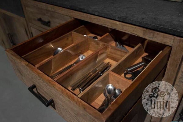 Be-Uniq Bestektray Oud Hout - K012