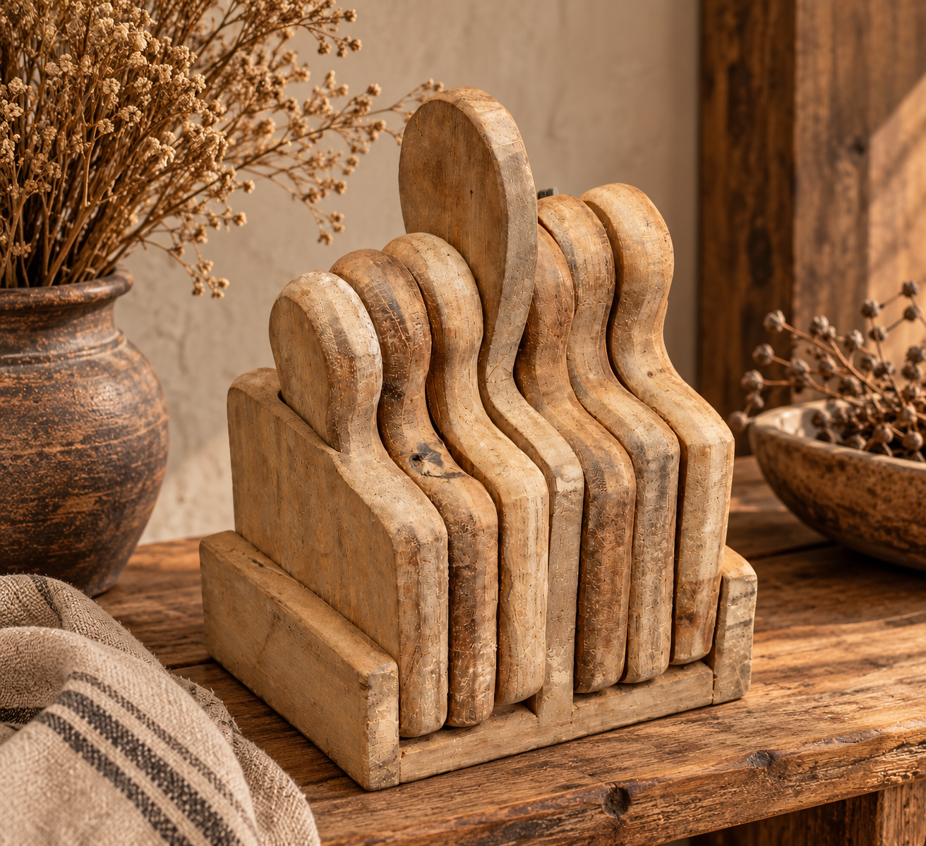 Houten Onderzetters  – Set van 6