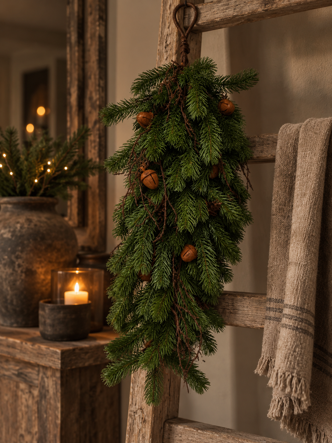 Kersttoef Nobilis – Kunstgroen – 55 cm