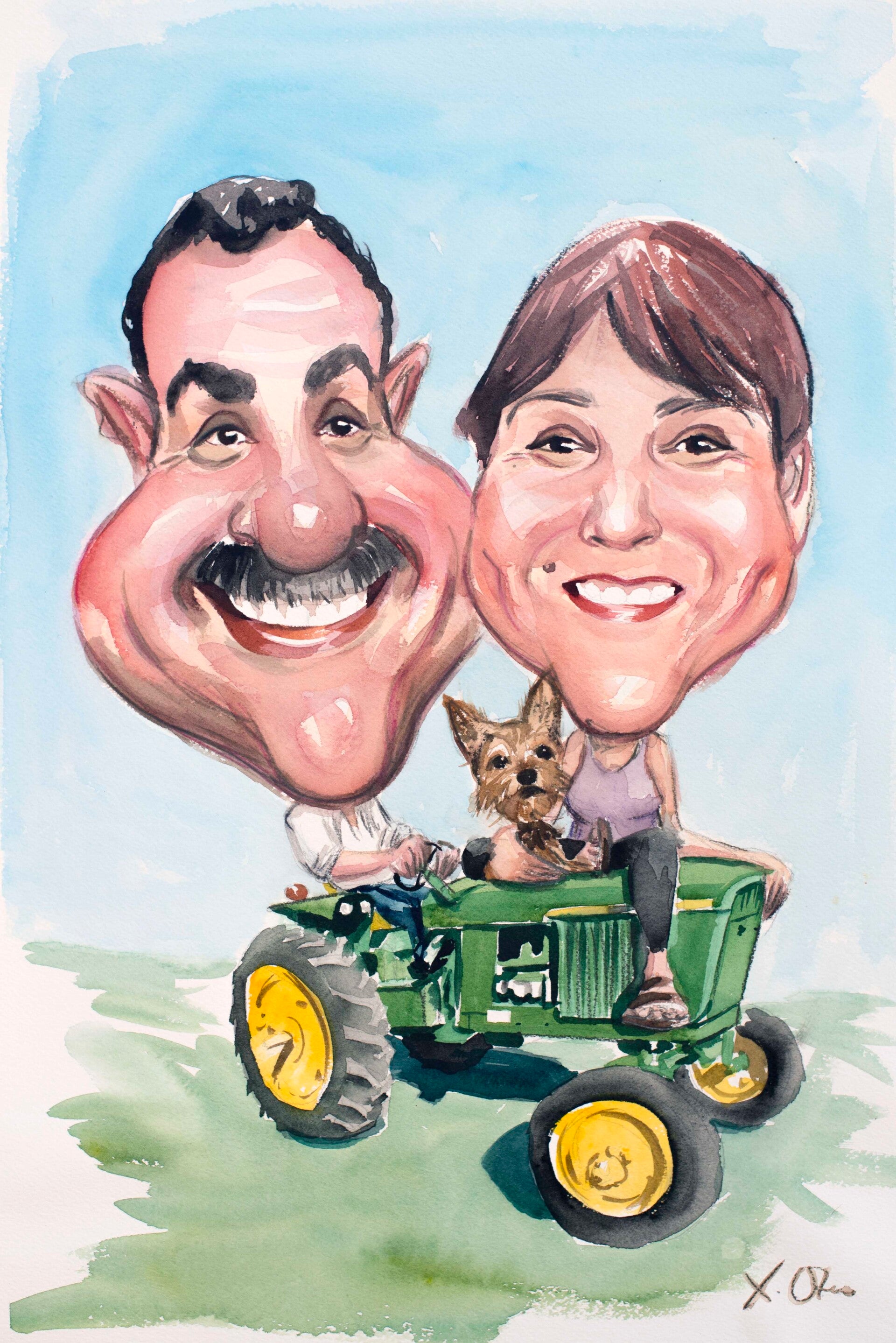 CARICATURAS EN ACUARELA