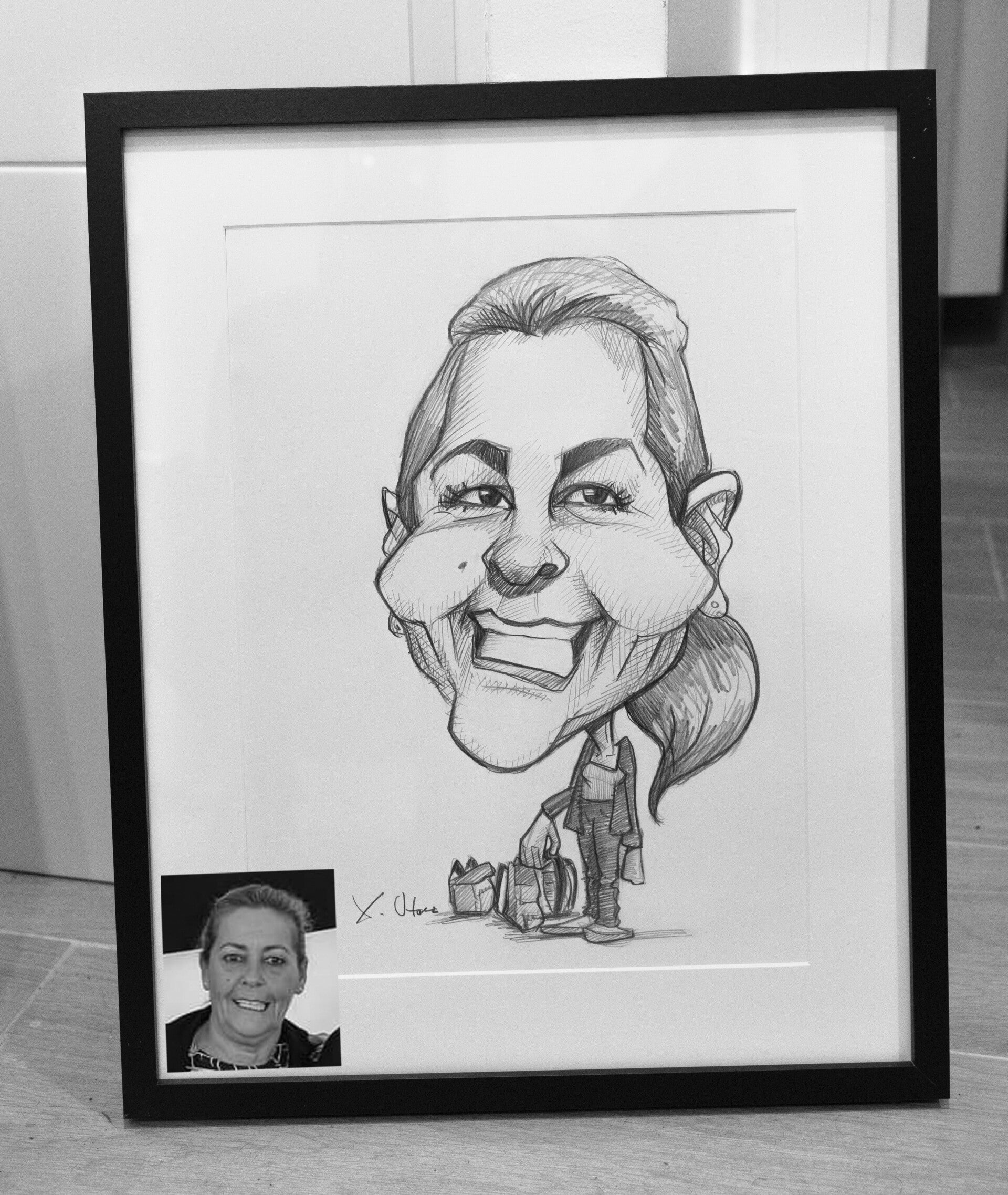 CARICATURA A LAPIZ