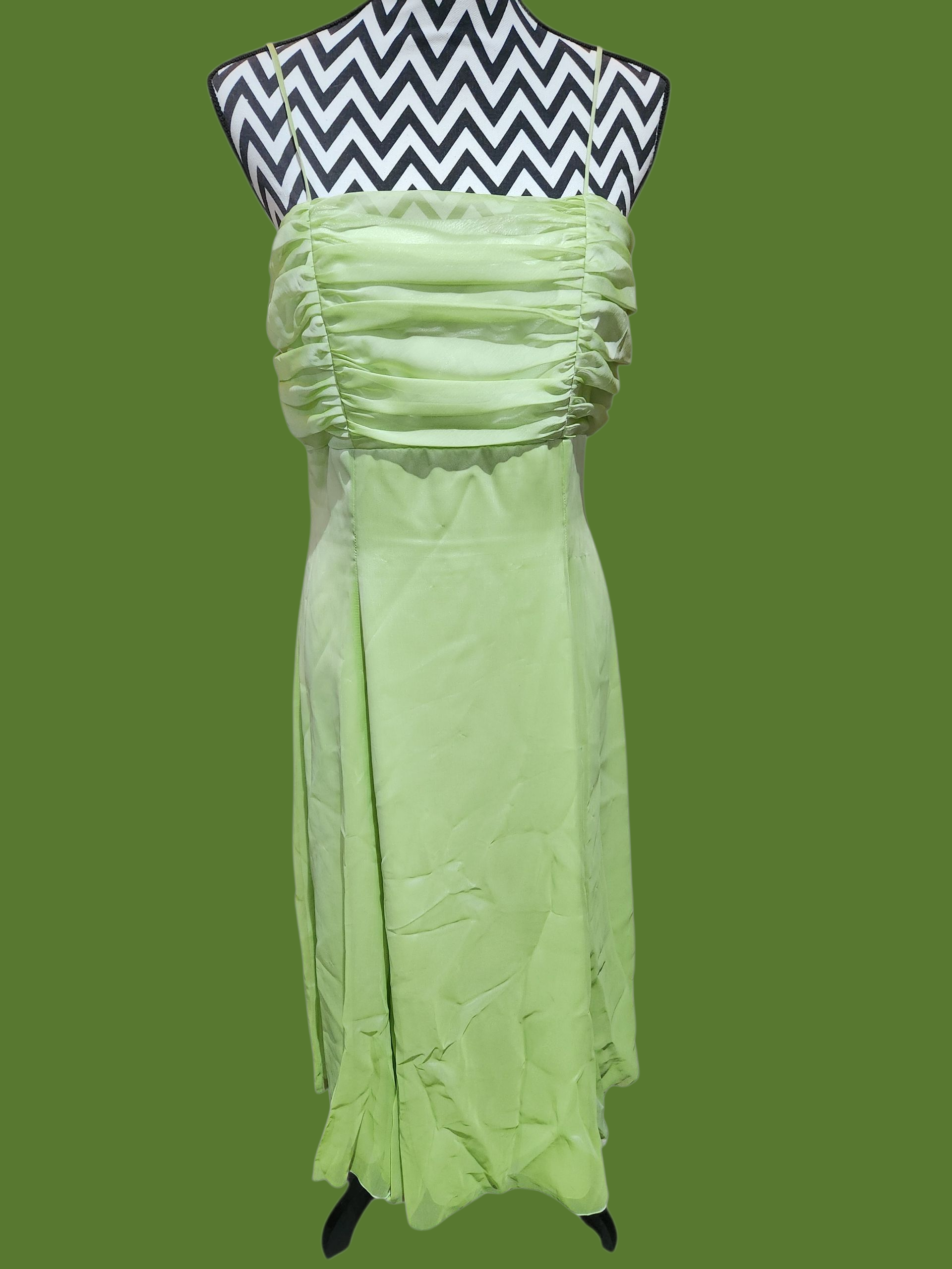 90's chiffon spaghetti strap dress